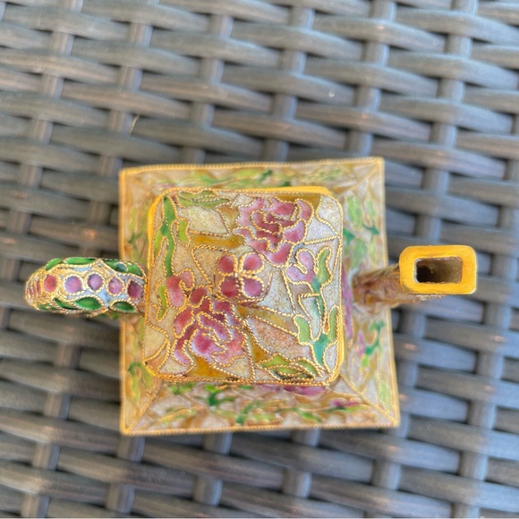 NYCO Cloisonne Enamel Teapot - Picture 2 of 11